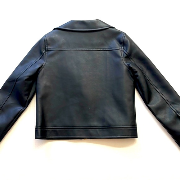 NWT Kate Spade Faux Leather Moto Jacket, Size 6 - Picture 6 of 7